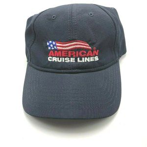 American Cruise Lines Hat Cap Strapback Navy Blue Patriotic Vacation Small Ship